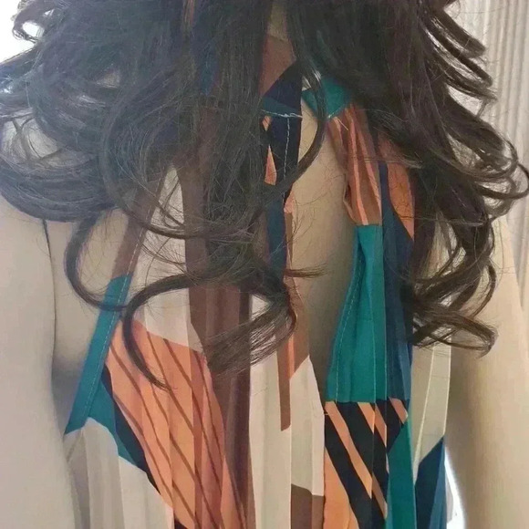 Dress pleated color block - Picture 5 of 7